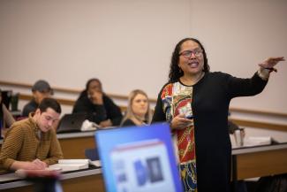 Blanche Cook teaching class