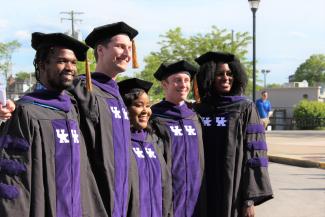 Law students at graduation