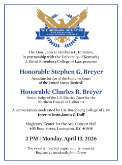 A Conversation with Breyer - Heyburn Initiative Speaker Series 2026