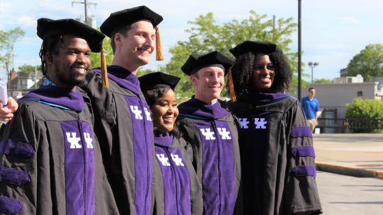 Law students at graduation
