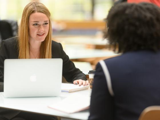 Students Meeting at Table 